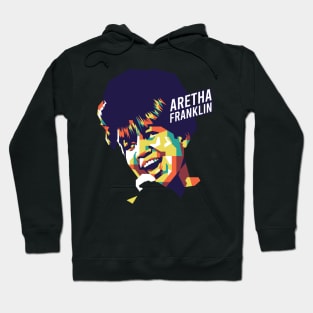 Aretha Franklin on WPAP Art Hoodie